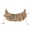 Hamster Wooden Swing Natural Large Space Climbing Playing Hamster Swing Hammock with Hanging Chain for Mice Parrots