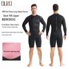 3mm OUZO Unisex Wetsuit: Warm, Quick-Drying, Super Elastic, Sun-Protected One-Piece for Winter Surfing and Diving.