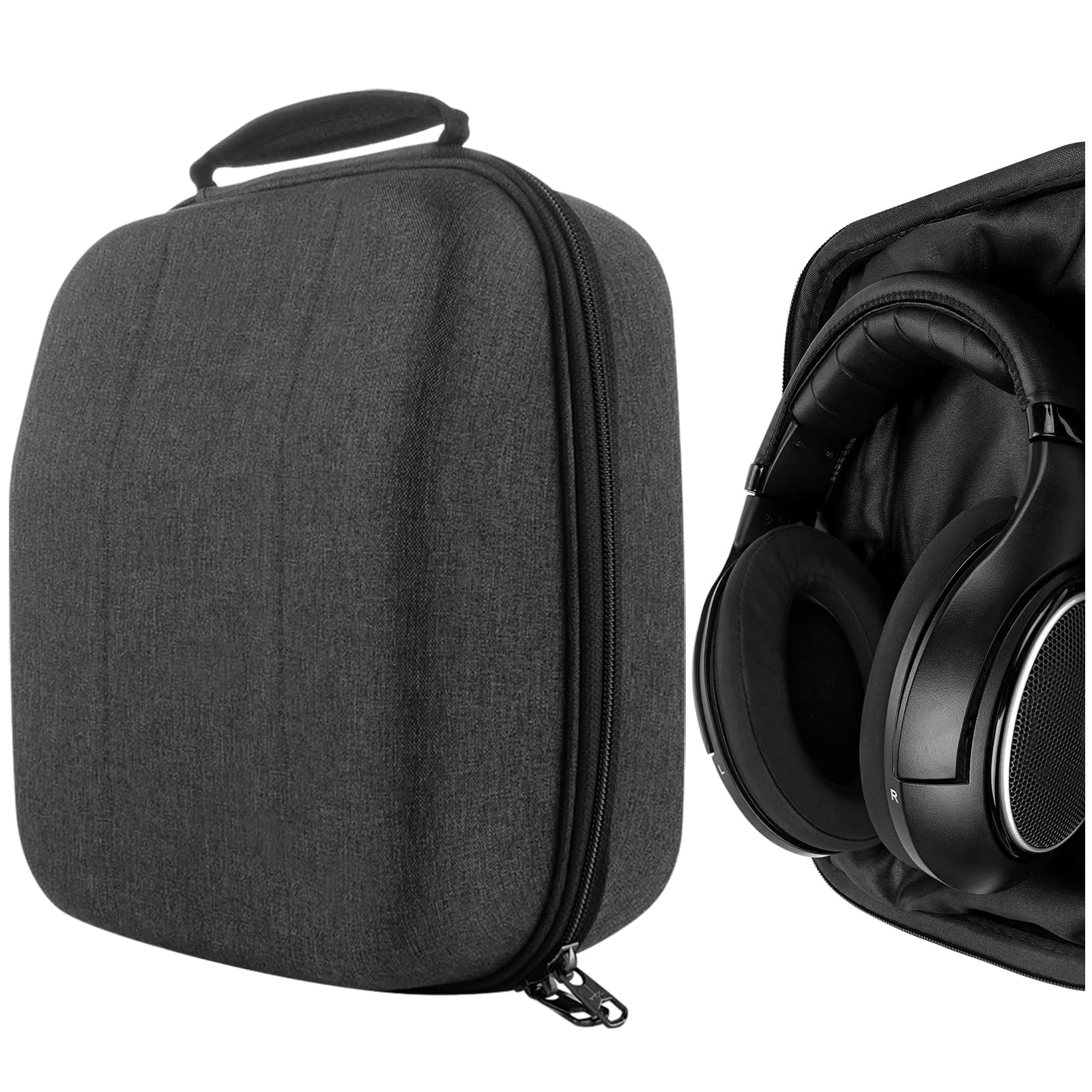 

Geekria Shield Case, Compatible Hard Shell Travel Case for Sennheiser HD660s 2, HD660 S, HD800, and HD650 Headphones with Storage Bag (Dark Gray)