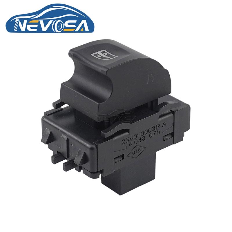 NEVOSA 254010003R For Renault Grand Scenic Laguna Megane Button Switch Power Window Lifting Switch Button Controller Accessories