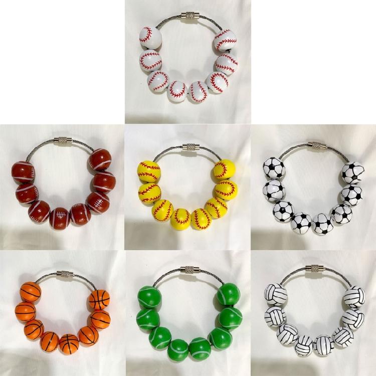 Stylish Accessory Baseball Bag Charm Lightweight Sports Theme Purse Decors Sporty Accessory for Beach and Everyday Bags