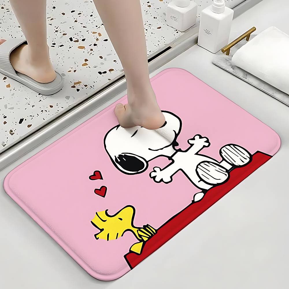 Cute S-Snoopy-S Floor Mats Home Laundry Rug Carpet For Living Room Decor Lounge Area Anti-slip Foot Mat Entrance Doormat