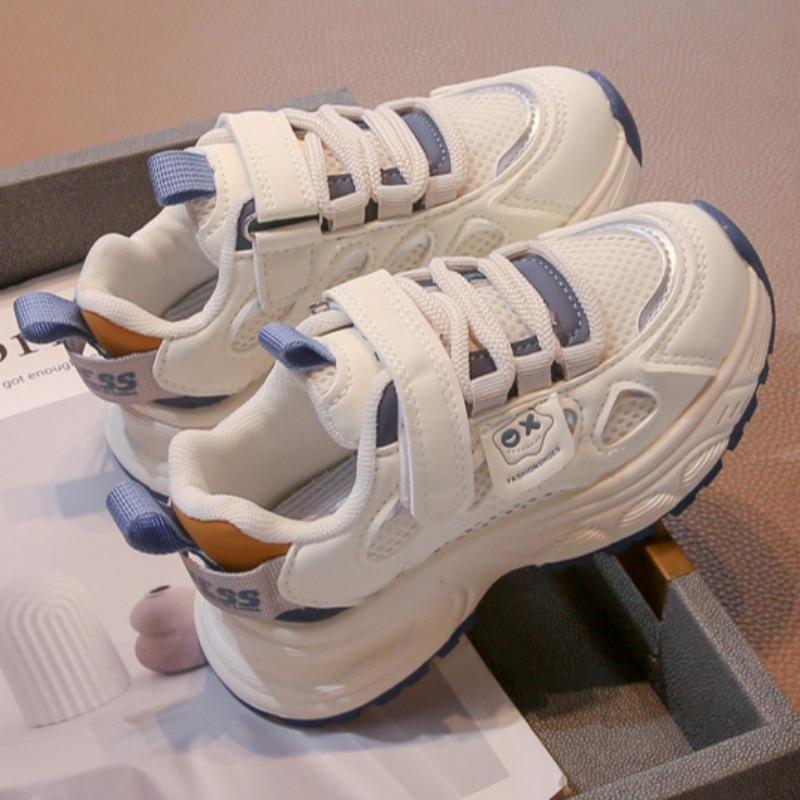Boys' Mesh Running Shoes Breathable Sports Shoes Girls' Lightweight Casual Shoes Fashionable Dad Shoes
