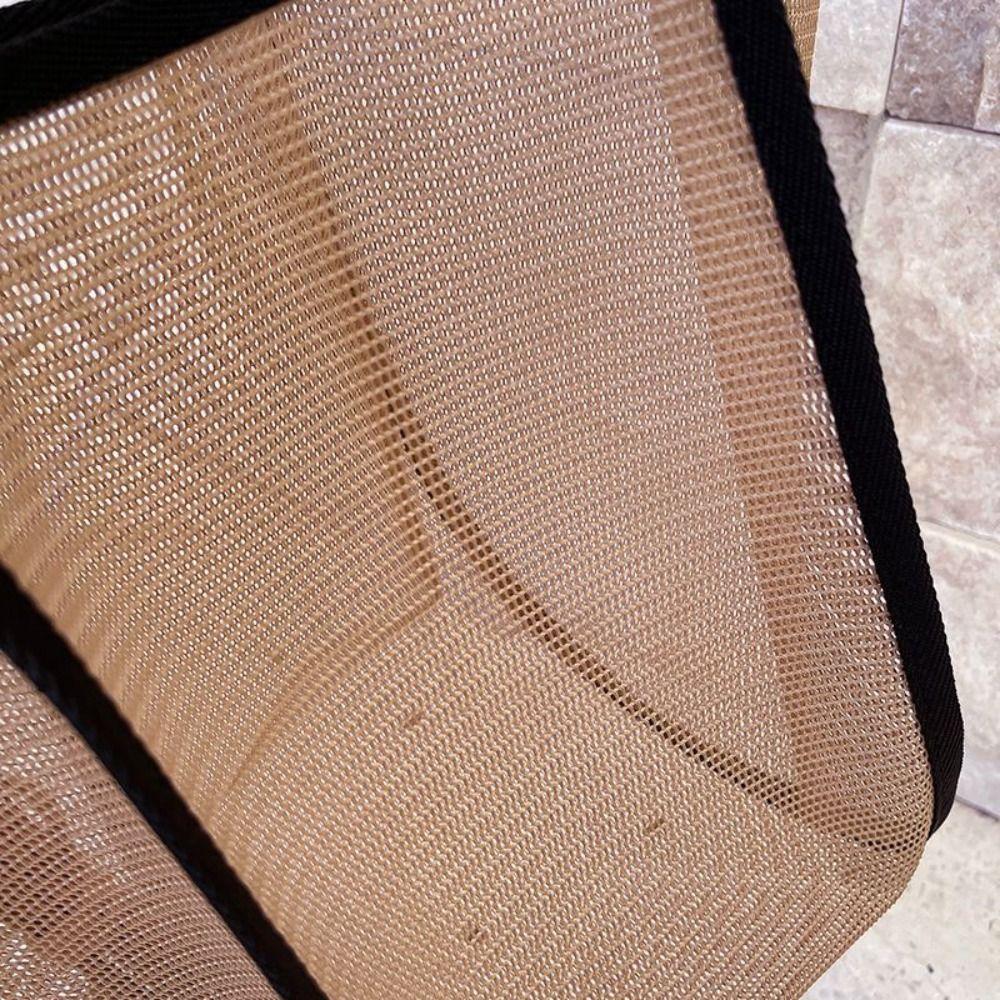Fashion Hollow Out Mesh Handbag Large Capacity Lightweight Shoulder Bag Shopping Pack Women Men