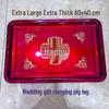 Large Rectangular Stainless Steel Tray for Weddings, Candy, Fruit, Iron Plate, and Tea Serving