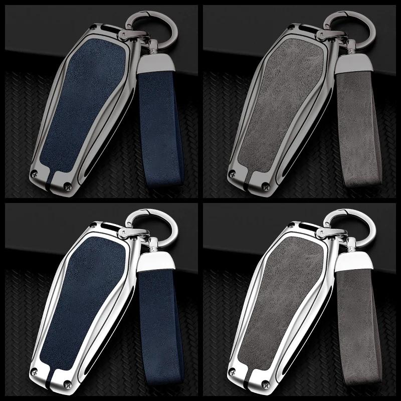 Interior Mouldings Car Key Case for BYD Atto 3 Seal U Dm I Song Plus Dolphin Han EV Tang DM Qin Plusdmi Keychain Key Cover Shell