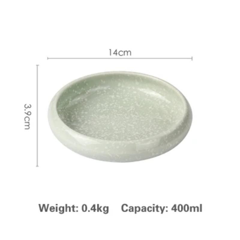 14cm  sell Creative retro ceramic sushi dishes tray Sauce Chili pepper snacks small dishes gold plates set dinner dishes sets