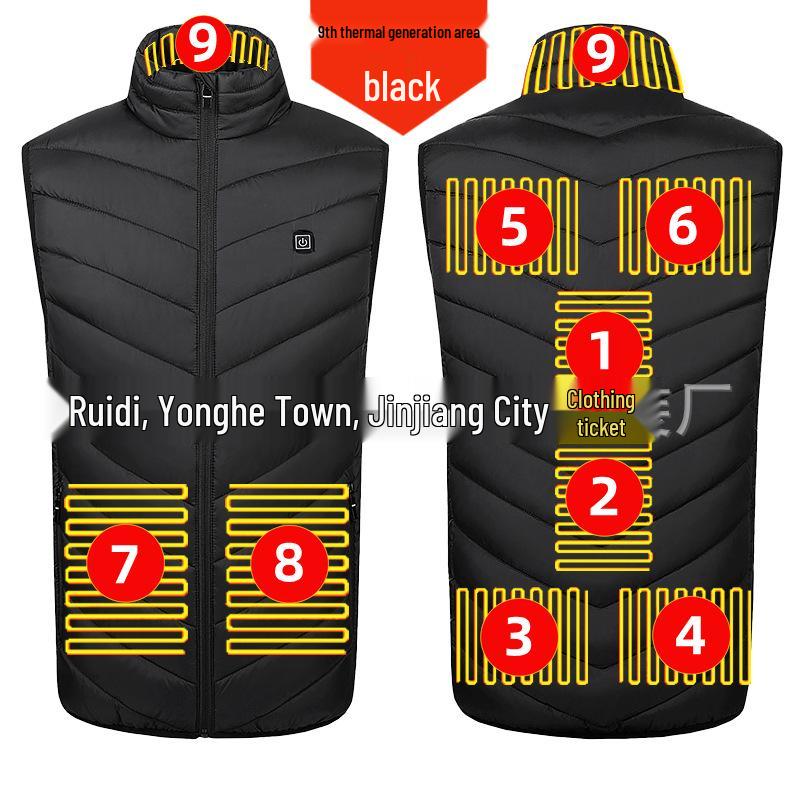 Men's Smart Heated Vest: Full Body Electric Heating with Constant Temperature