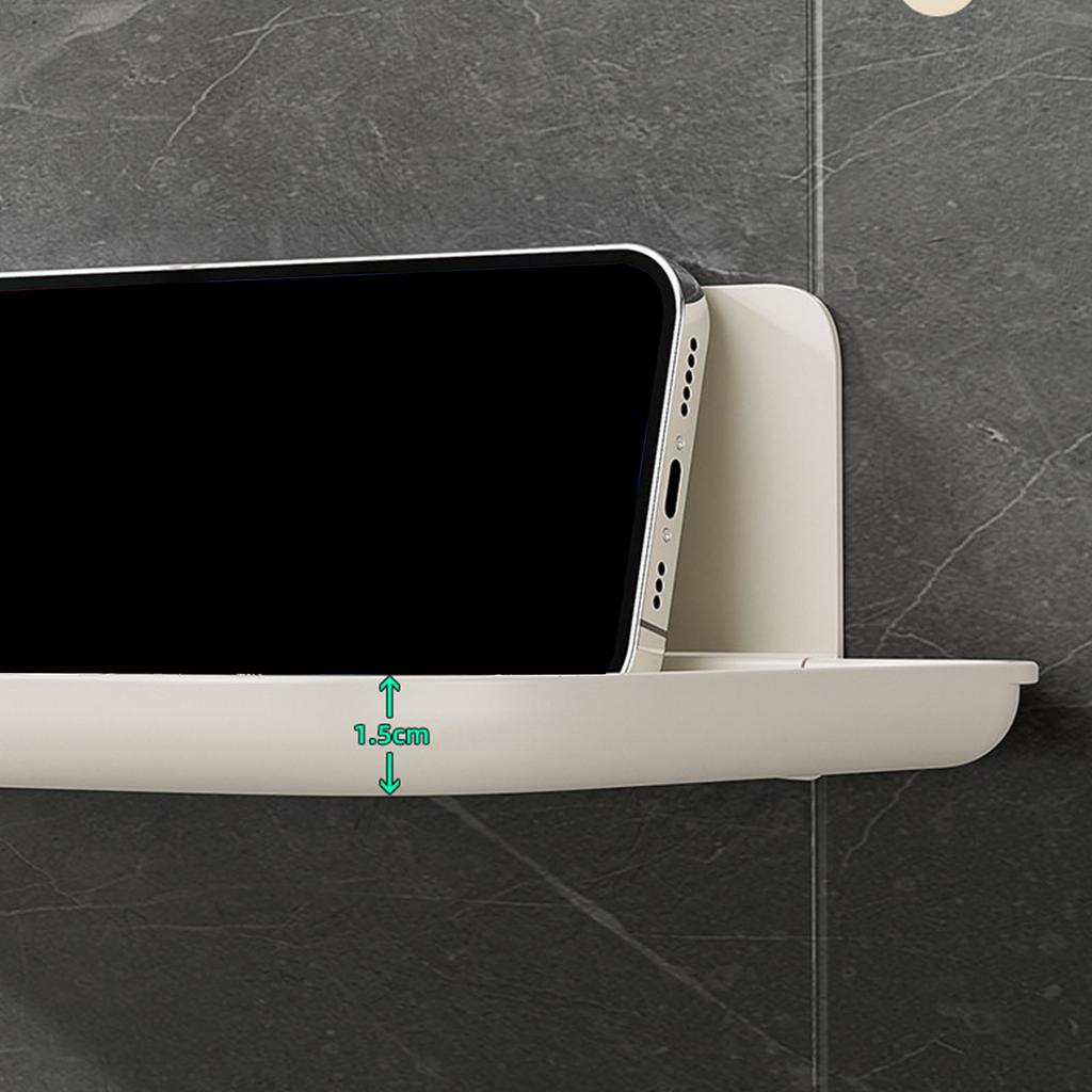 Bathroom Shelf No Drilling Required Adhesive Shower Storage Rack Sturdy Shampoo Holder for Kitchen and Bathroom