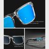 KDEAM Unisex Square Polarized Sunglasses Outdoor Retro Style Lightweight Comfortable Fashion Women Sun Glasses With Hard Case