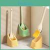Durable Plastic Duckbill Toilet Brush Wall-mounted Clean Every Corner Easily