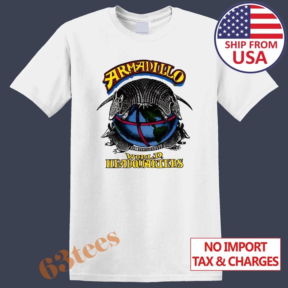 

Armadillo World Headquarters 1970 Men s T-Shirt Women s Tee Top Unisex White Size S to 5XL 2XL