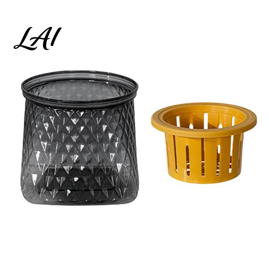 Modern Home Office Decor Self Watering Planter for Indoor Plants Transparent Hydroponic Planter Decorative Plant Growing Container Flowerpot