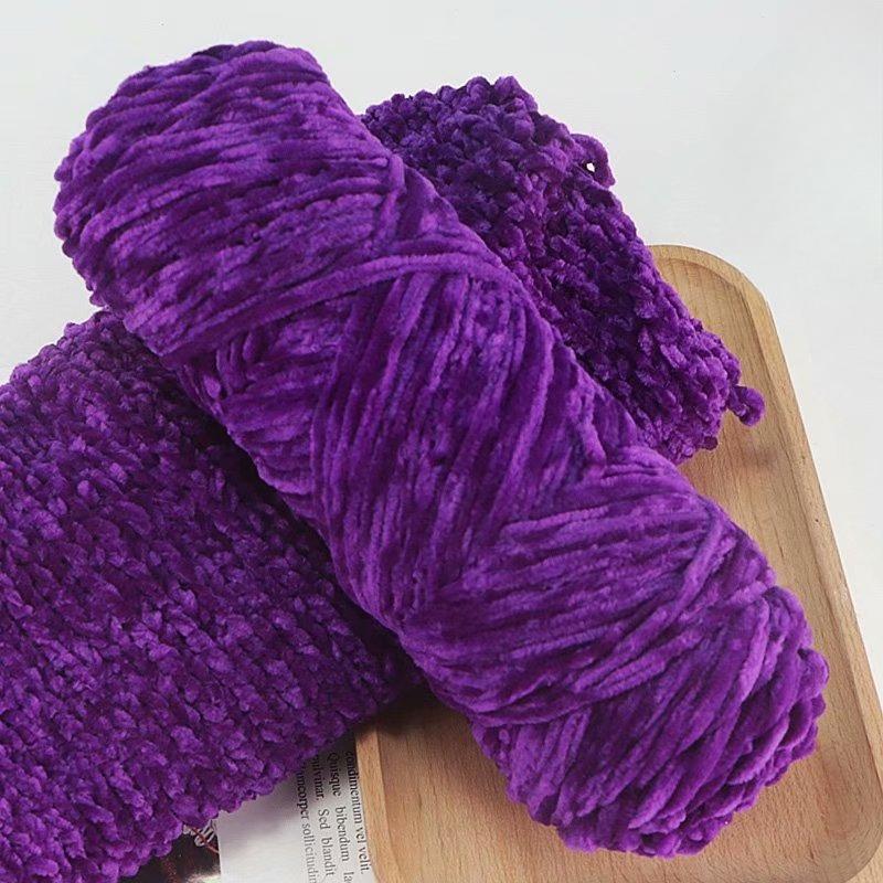 10Pcs/95g Chenille Warm Velvet Yarn Blended for Handmade DIY Knitting Wool Crochet Handmade Scarf Coat Baby Blanket and Hat