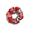 Wind Christmas Pig Large Intestine Ring, Christmas Hair Accessories Plaid Hair Band Head Flower Women'S Headdress