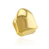 Gold-Plated Hip Hop Single Tooth Cap - Trendy Rapper Jewelry for Men