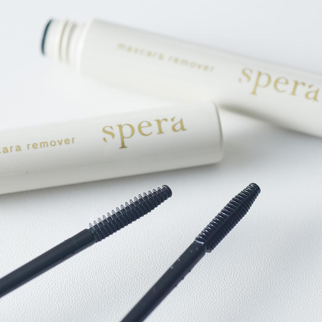 Spera Removedor de Máscara 6mL: Remove máscara de cílios, maquiagem dos olhos e maquiagem de pontos específicos. Seguro para uso com extensões de cílios.