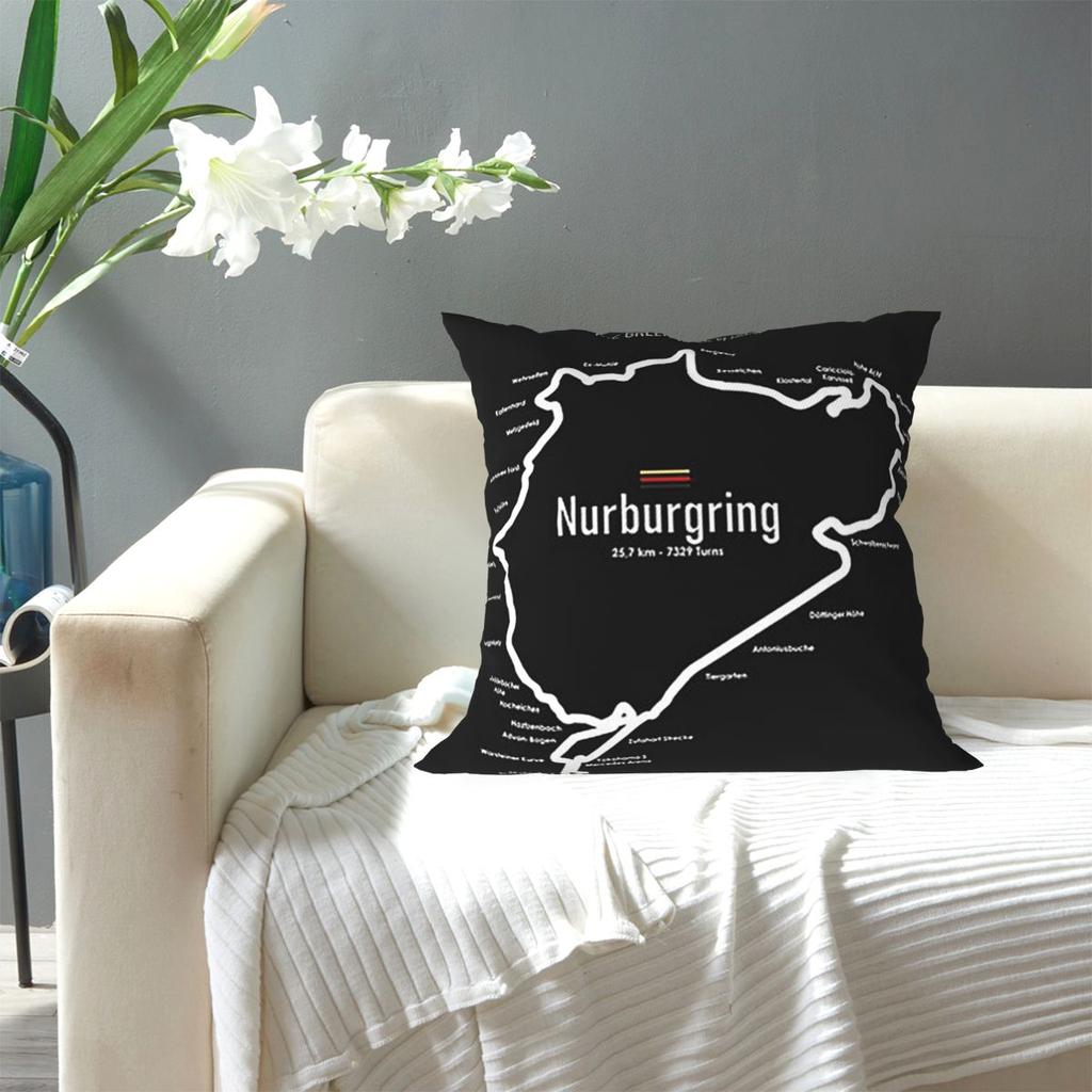 Nurburgring Square Pillowcase Pillow Cover Cushion Decor Comfort Throw Pillow for Home Sofa