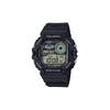 CASIO STANDARD series 100 meters waterproof fashion sports Quartz resin strap men's watch black dial WS-1700H-1AJF