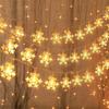 Christmas Lights Fairy Lights Snowflake String Light Battery Operated Snowflake for Bedroom Garden Wedding Birthday Decoration