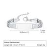 European Stainless Steel Mesh Bracelet: Women's & Children's DIY Engravable Titanium Steel Plate
