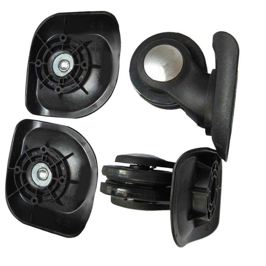 1 Pair Trolley Casters Replacement Heavy Duty Wheels for Luggage Suitcase 360 Degree Swivel Kit Double Row Silent Wheel