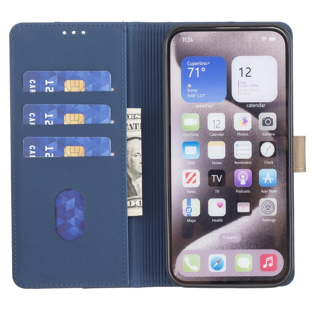 

BINFEN COLOR BF33 For Google Pixel 9 Pro Case PU Leather RFID Blocking Protective Cover Blue