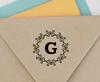 Printtoo Alphabet G Monogram Octagon Celtic Swirl Frame Self Inking Rubber Stamp Office
