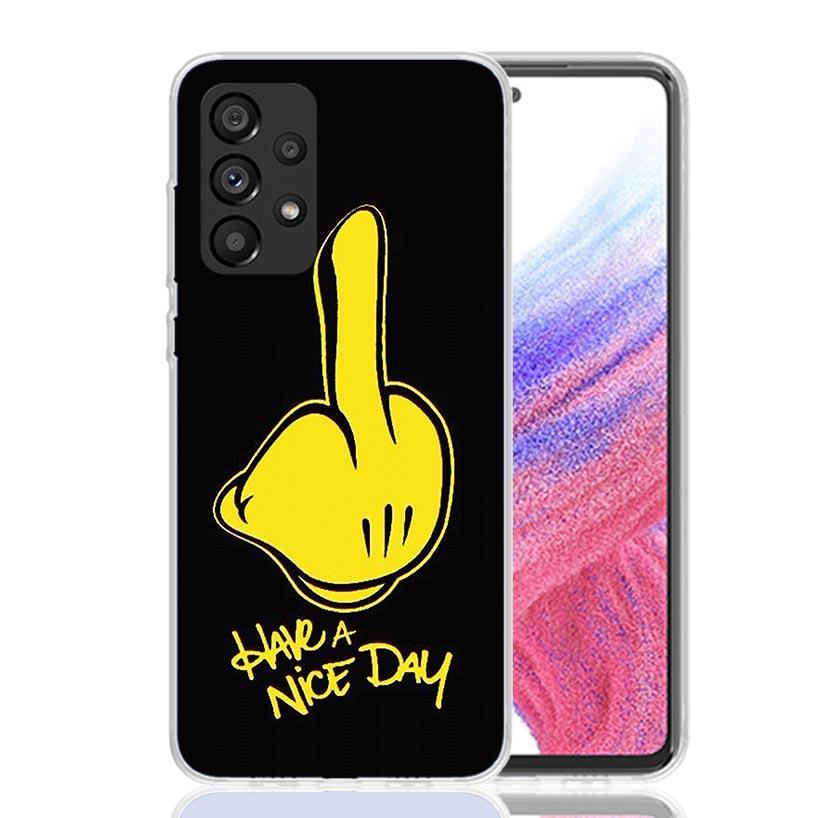 Middle Finger Phone Case For Samsung Galaxy A17 A16 A14 A15 A13 A57 A56 A54 A55 A53 A37 A36 A34 A35 A33 A26 A24 A25 A23 Galaxy A