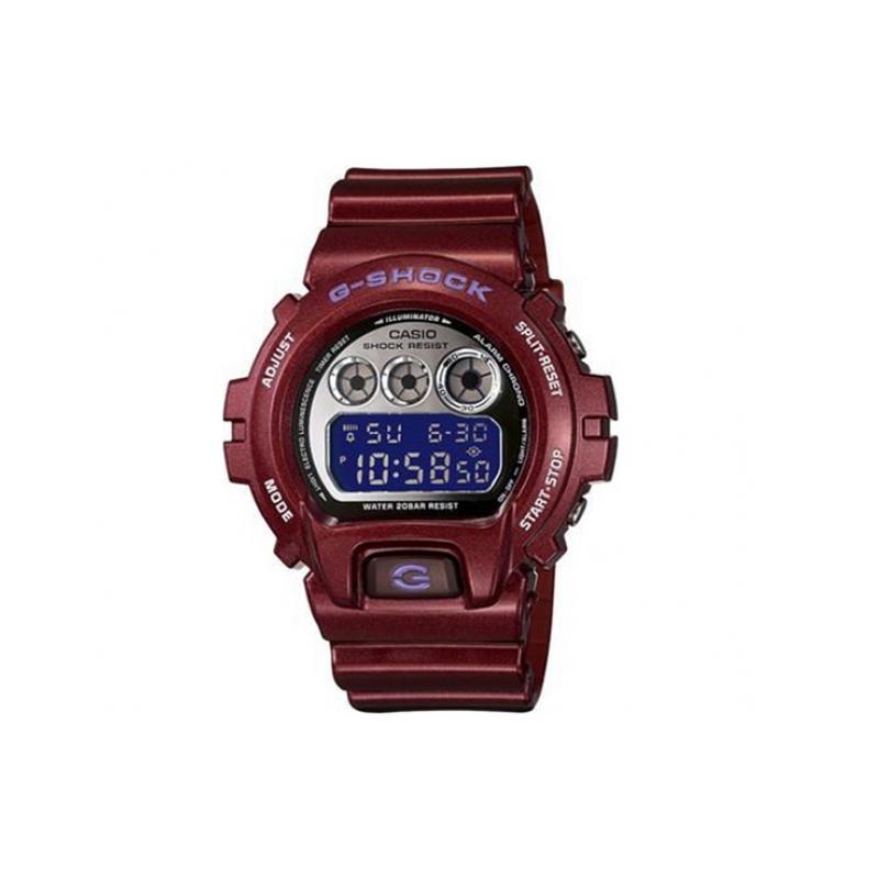 

Casio G-SQUAD series phone recorder 200 meters waterproof quartz movement resin strap Japanese and Korean watch men s watch silver dial DW-6900SB-4D серебряный