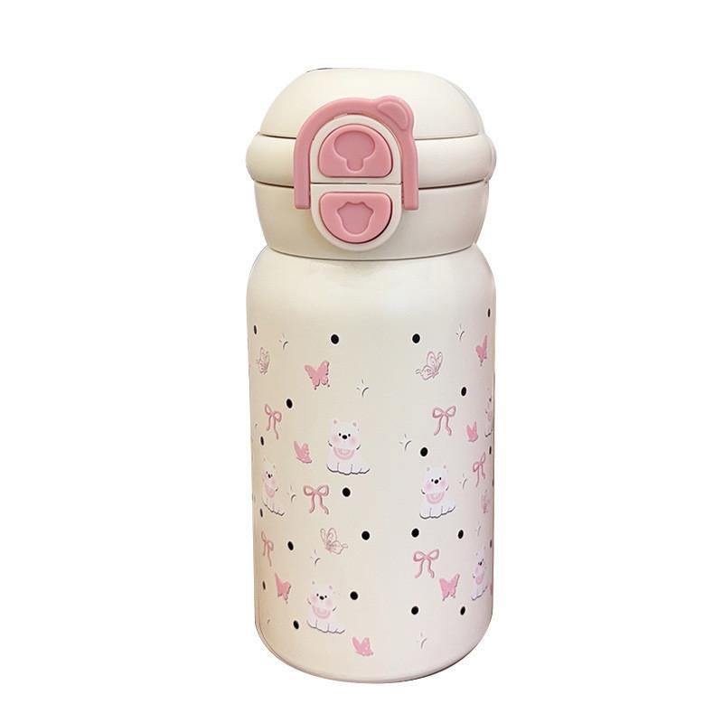 Dual Drinking Stainless Steel Thermos With Lockable Lid For Travel And Office Use