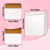 2Pcs Ultra-Thin Compact Foundation Brush With Mirror Box Easy To Carry Flat-Head Makeup Brush No Trace Replaceable Makeup Tools