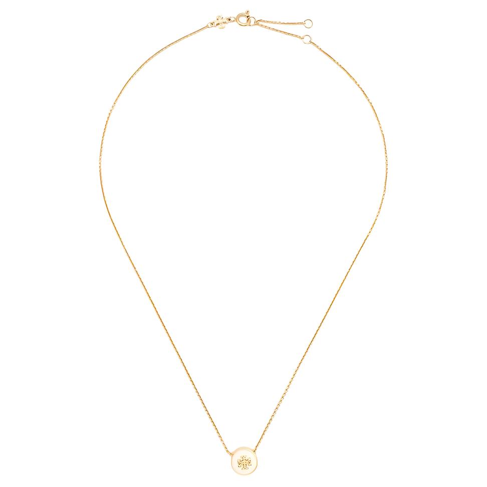 Tory Burch Kira Pendant Design Necklace Women Necklace Gold 905497001