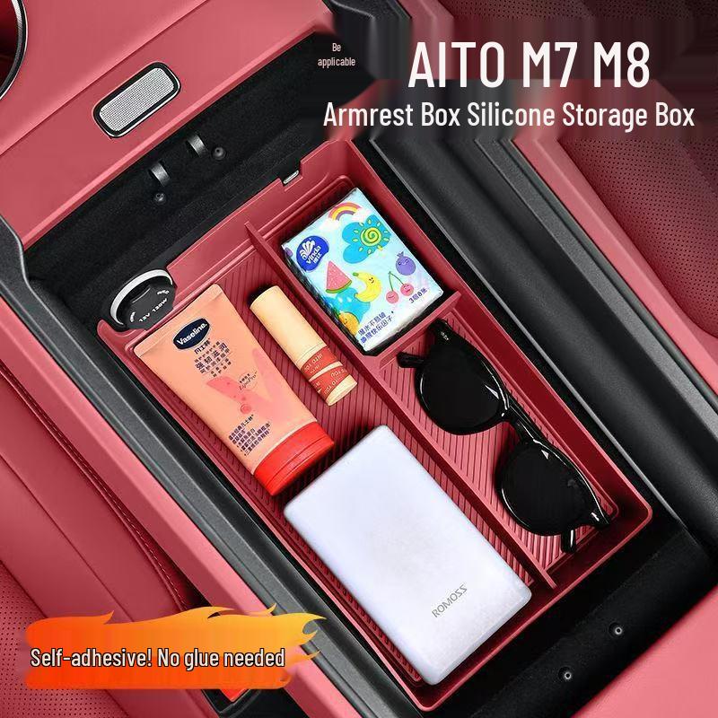 Silicone Armrest Storage Mat for 26 AITO M7/M8 Models