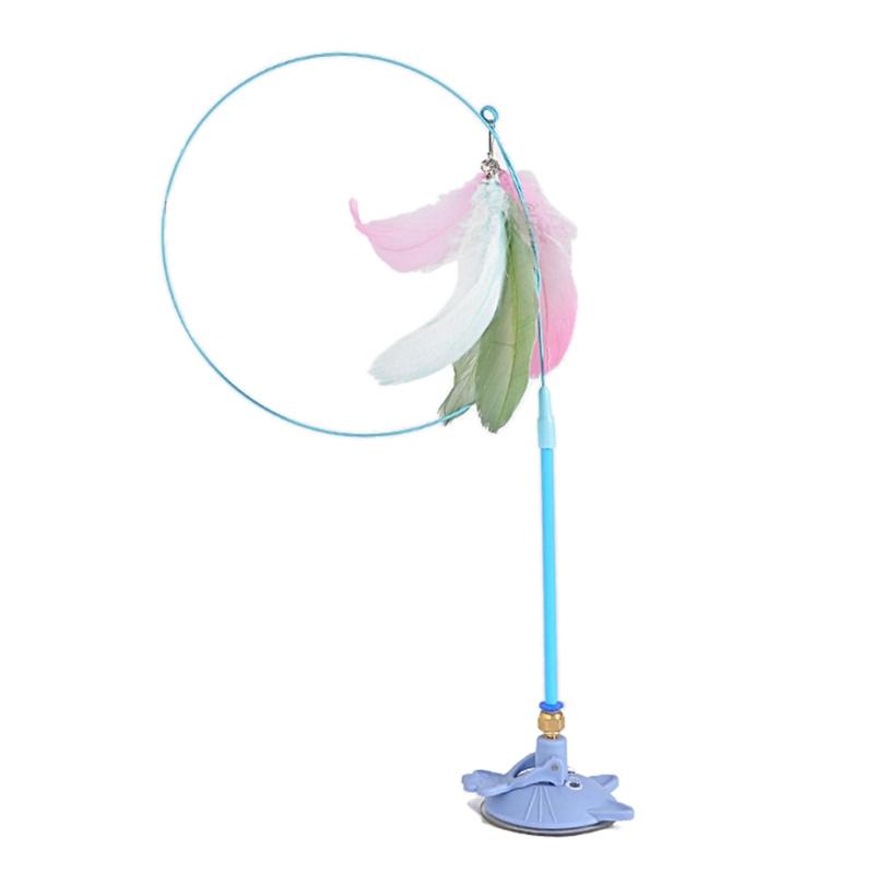 

Игрушка-присоска для домашних кошек, игрушка-дразнилка для кошек, развлечение для кошек, упражнения синий