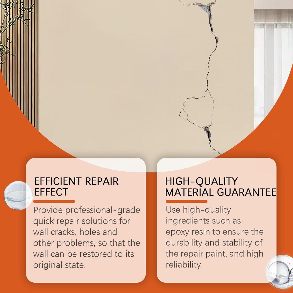 100g Zestaw do naprawy ścian Dziura w ścianie Odwarstwianie Łatka naprawcza Pęknięty Gwóźdź Oczy Łatka na ścianę