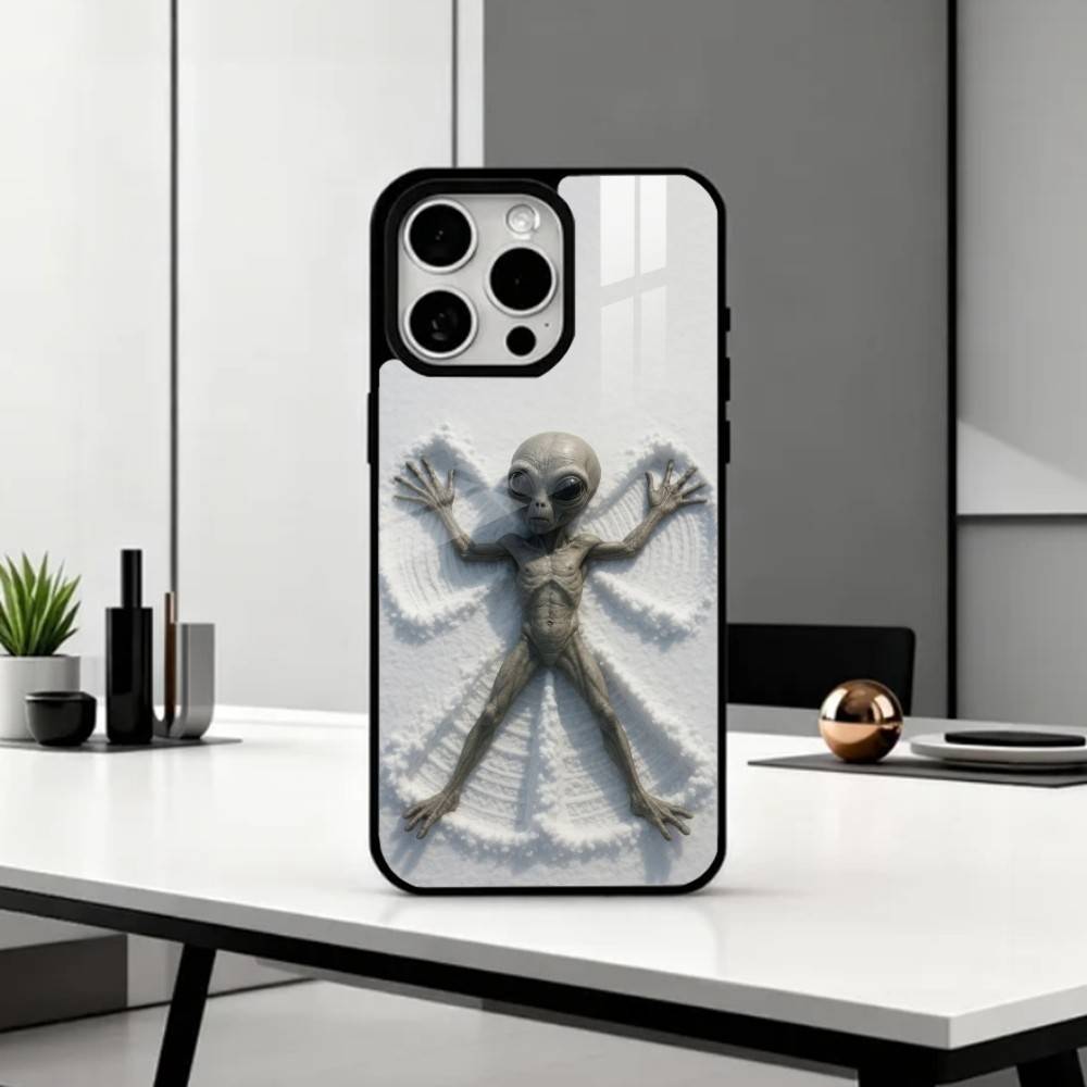 Cool C-Cartoon Alien Space Phone Case For iPhone17,16,15,14,13,12,11 Plus,Pro Max Magnetic For Magsafe Wireless Charging