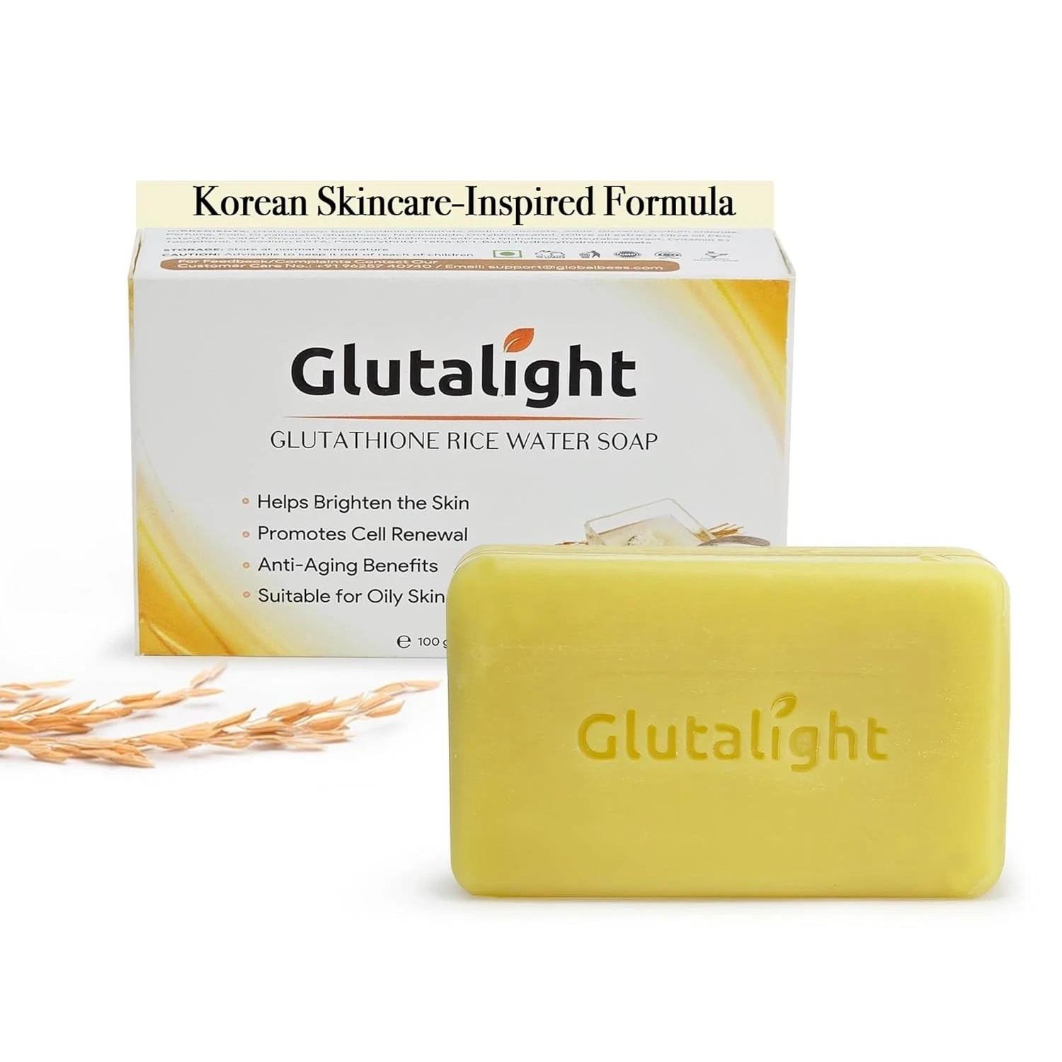 Glutalight Glutations Rīsu Ūdens Ziepes Izbalina