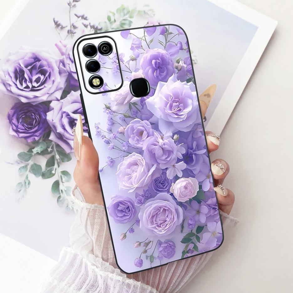 For Infinix Hot 11 Play Case Stylish Butterfly Tree Painted Cover Soft TPU Phone Case For Infinix Hot 10 Play X688C X688B Fundas