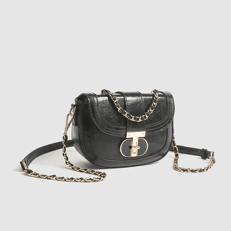 Shoulder Bag Fashion Commuter Retro Solid Color Simple High Quality PU Leather Korean Style Versatile Trend Square Crossbody Bag
