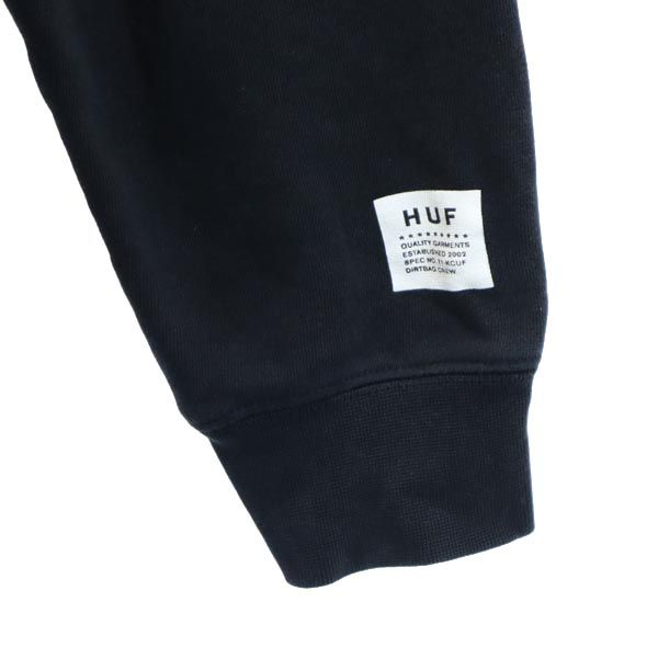 HUF Logo print Long sleeve Sweatshirts S Fleece-lined pullover sweatshirt Men's Used