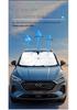 Car Pull-Rope Sunshade Umbrella for Front Windshield - Heat Insulation & Sun Protection