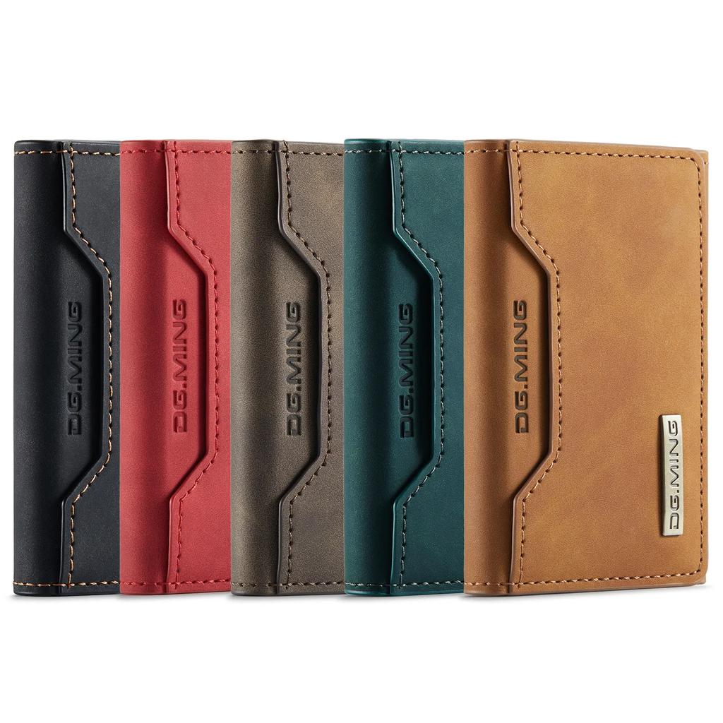 Detachable Magnetic Leather Wallet Case with Card Holder