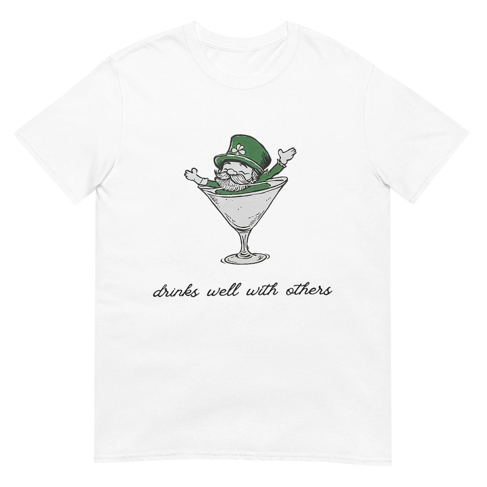 Leprechaun Martini Cocktail St Patrick s Day Women T-Shirt S