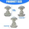Miniature Meditations Mushroom Statue With Intricate Detail Ideal For Home Office Decoration and Garden Ornament Gift