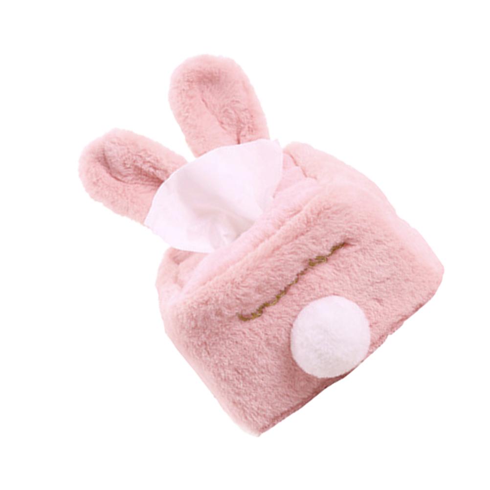 Household Tissue Holder and Organizer Pink Toilet Paper Napkin Storage Container