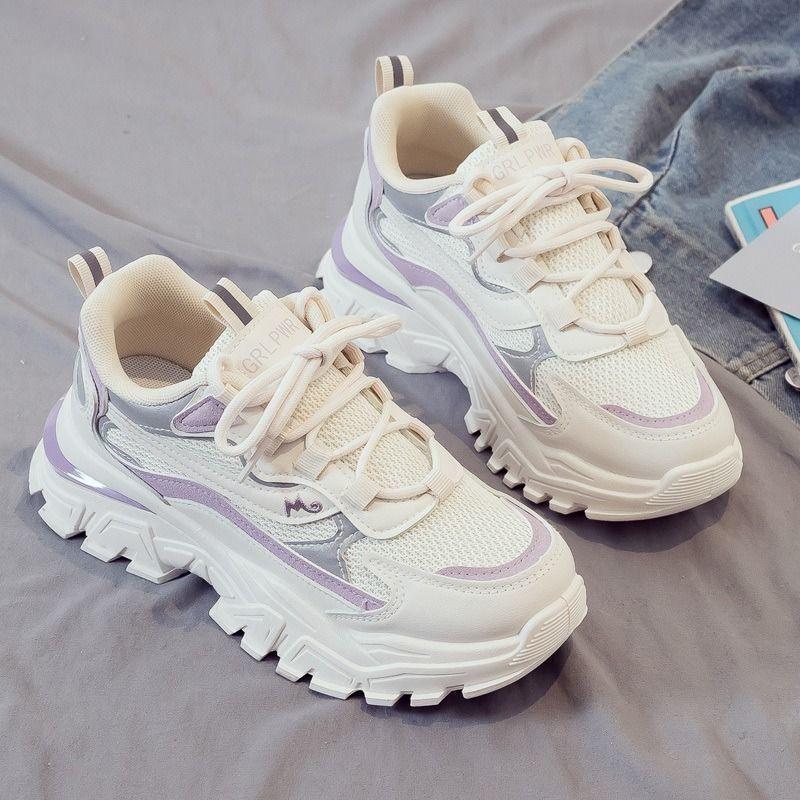 Dad Shoes Women's Feet Small Sports Shoes Student Versatile Shoes Hyunya Trendy Shoes Casual