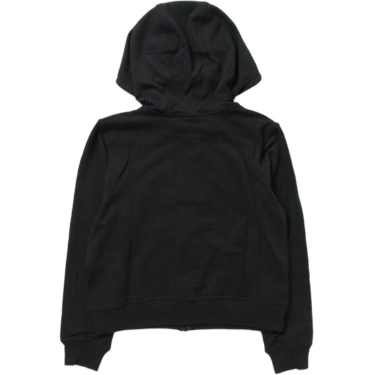Nike Solid Color Zip-Up Long Sleeve Hoodie Women hoodies Black FB5199-010