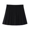 Women's High Waist A Line Pleated Mini Skirt Non Stretch Solid Color JK School Uniform Skirt Spring Sweet Elegant Casual Short Skirt
