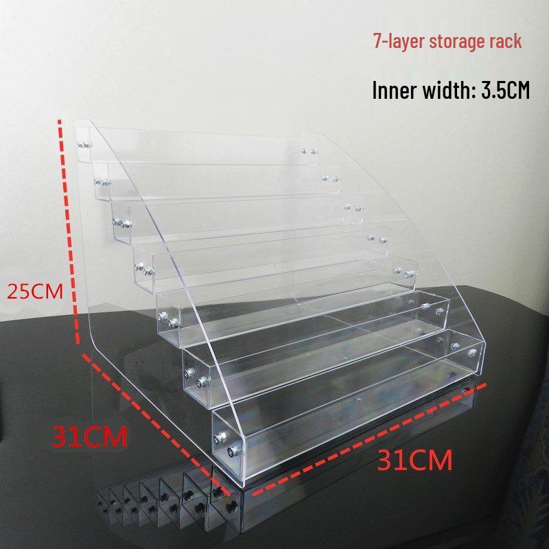 Acrylic Nail Polish & Cosmetics Display Stand with Dustproof Cover